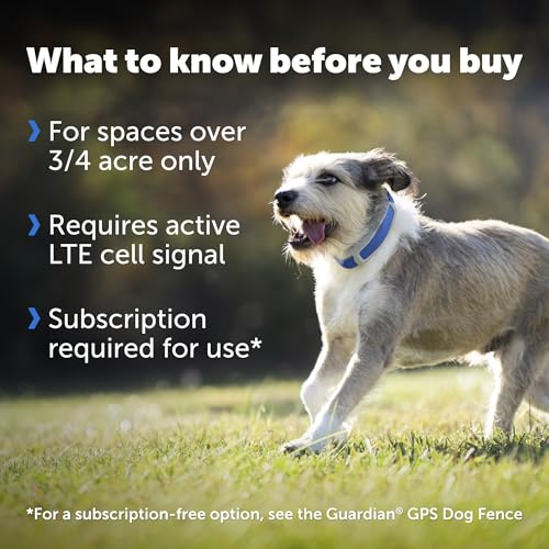 GPS Dog Collar with App, Waterproof Rechargeable (Blue, Grey) C539888