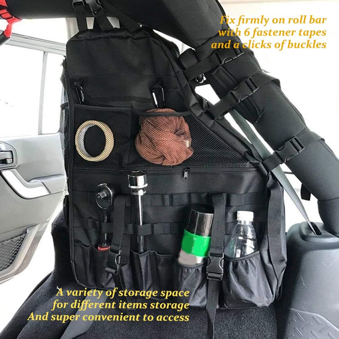 Roll Bar Storage Bag with Multi-Pockets W111
