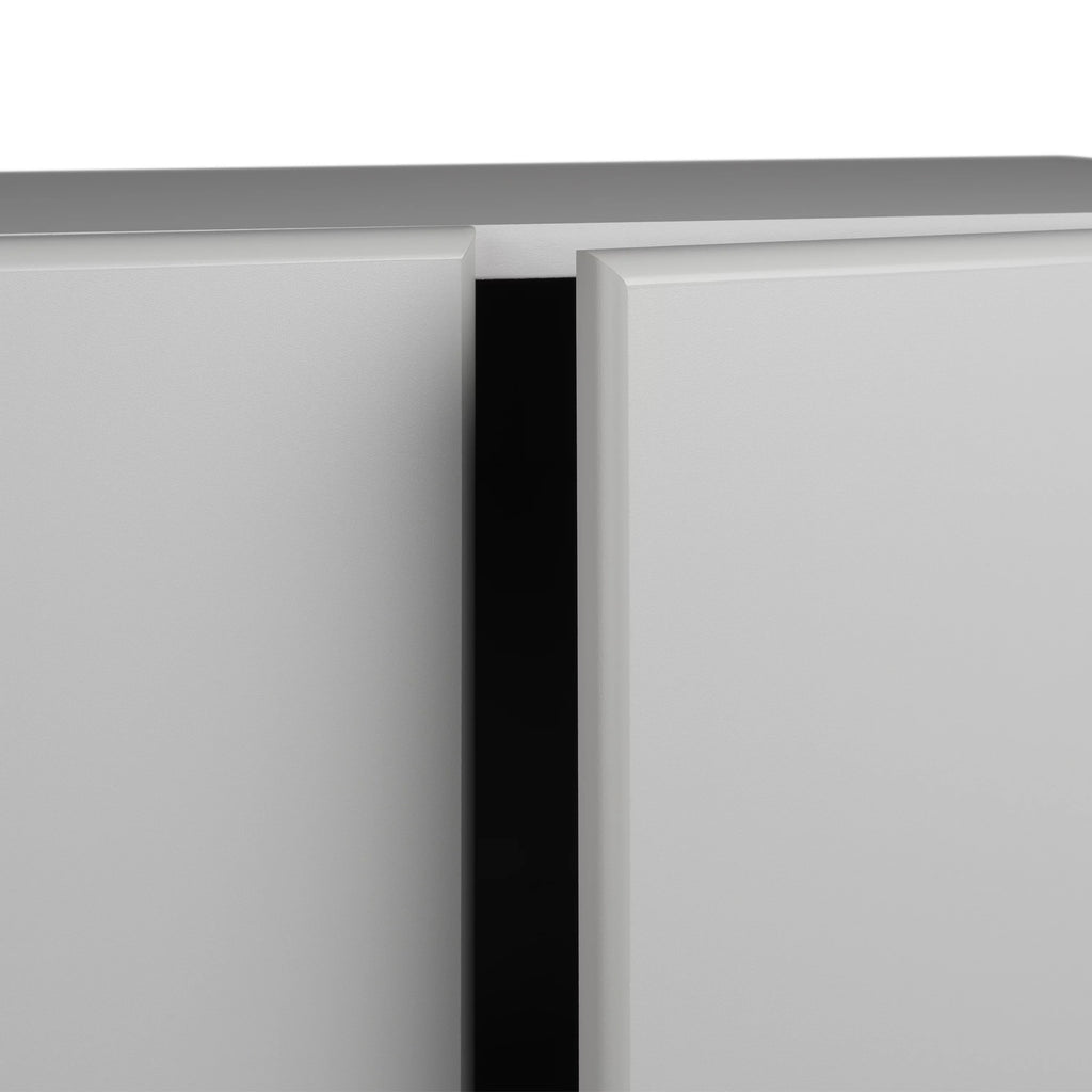 Light Gray Wall Cabinet with Storage Shelf I225455