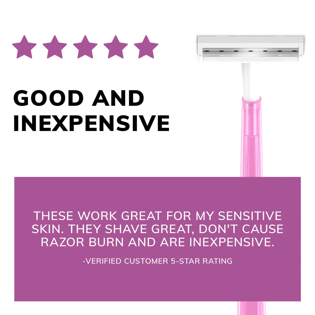 Twin Select Silky Touch Disposable Razor, Women's, 2-Blade, 10 Count Q1675