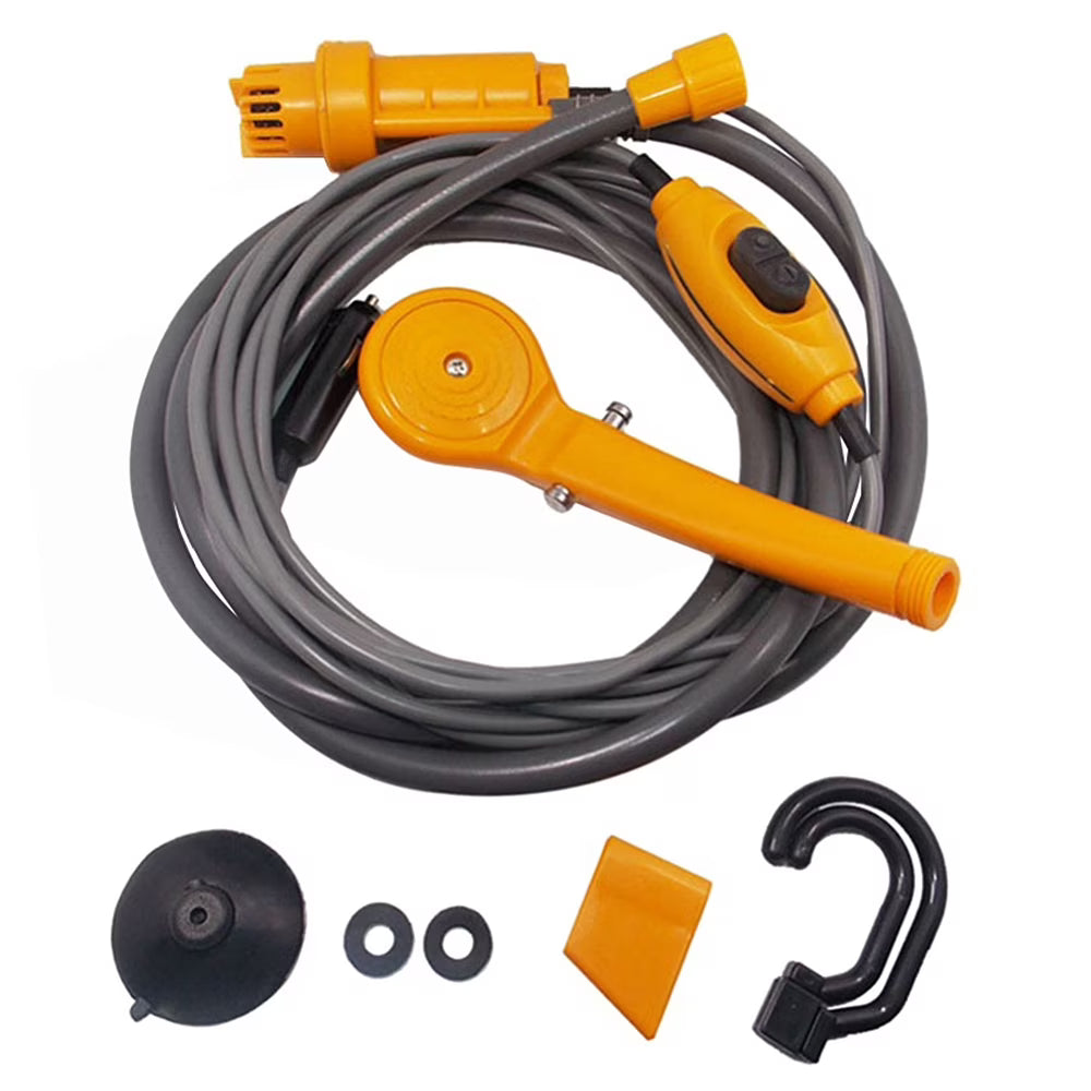 Camping Shower Electric Outdoor Folding Bucket Kit Q64973