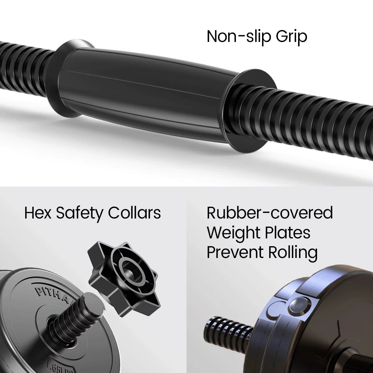 Adjustable Weight Dumbbell Set of 2 20lbs T25778