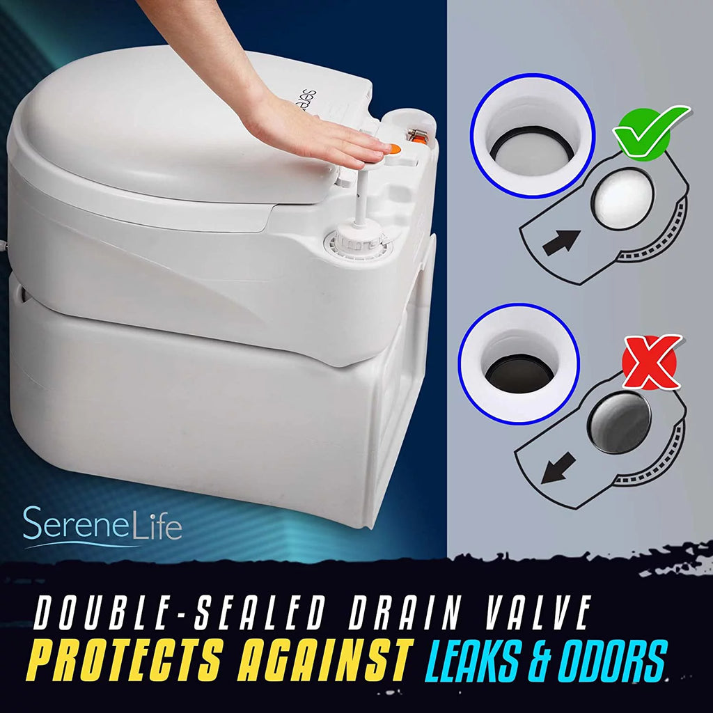 Outdoor Portable Cassette Toilet with Detachable Waste Holding Tank T981