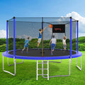 14 Feet Trampoline with Enclosure, Basketball Hoop and Ladder I4179