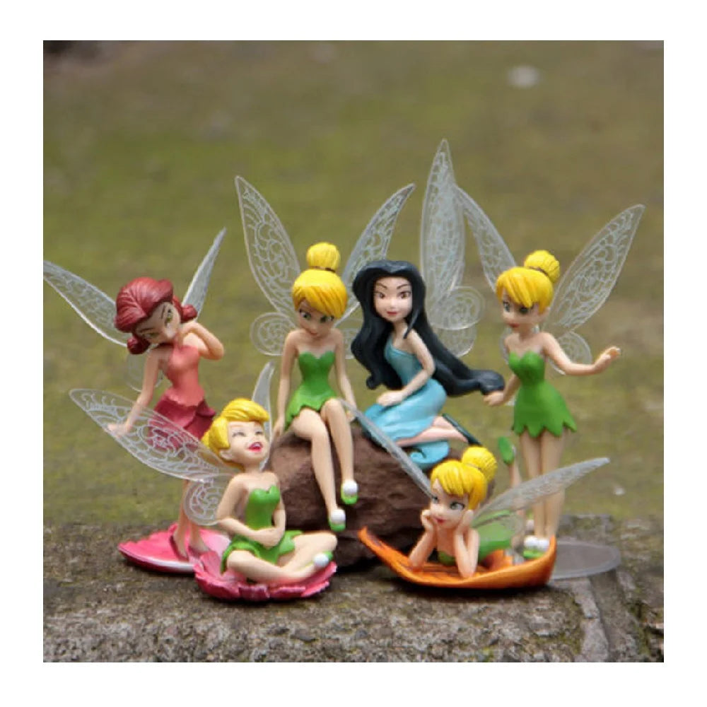 6pcs Fairy Girls Dolls Cake Topper R77296