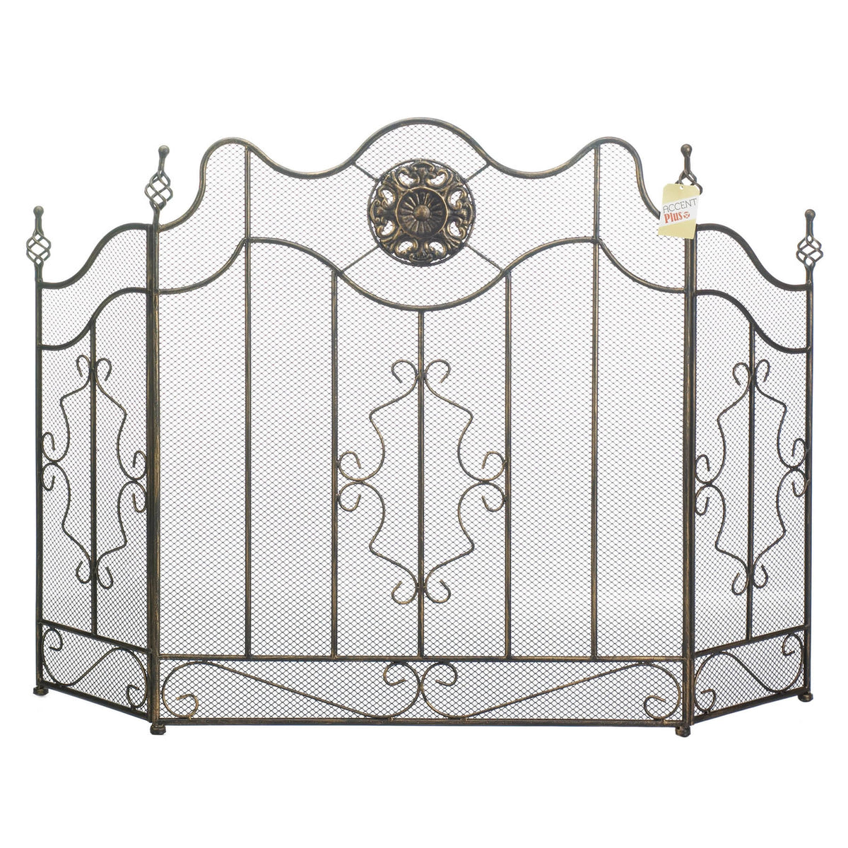 Black Fireplace Screen J97569