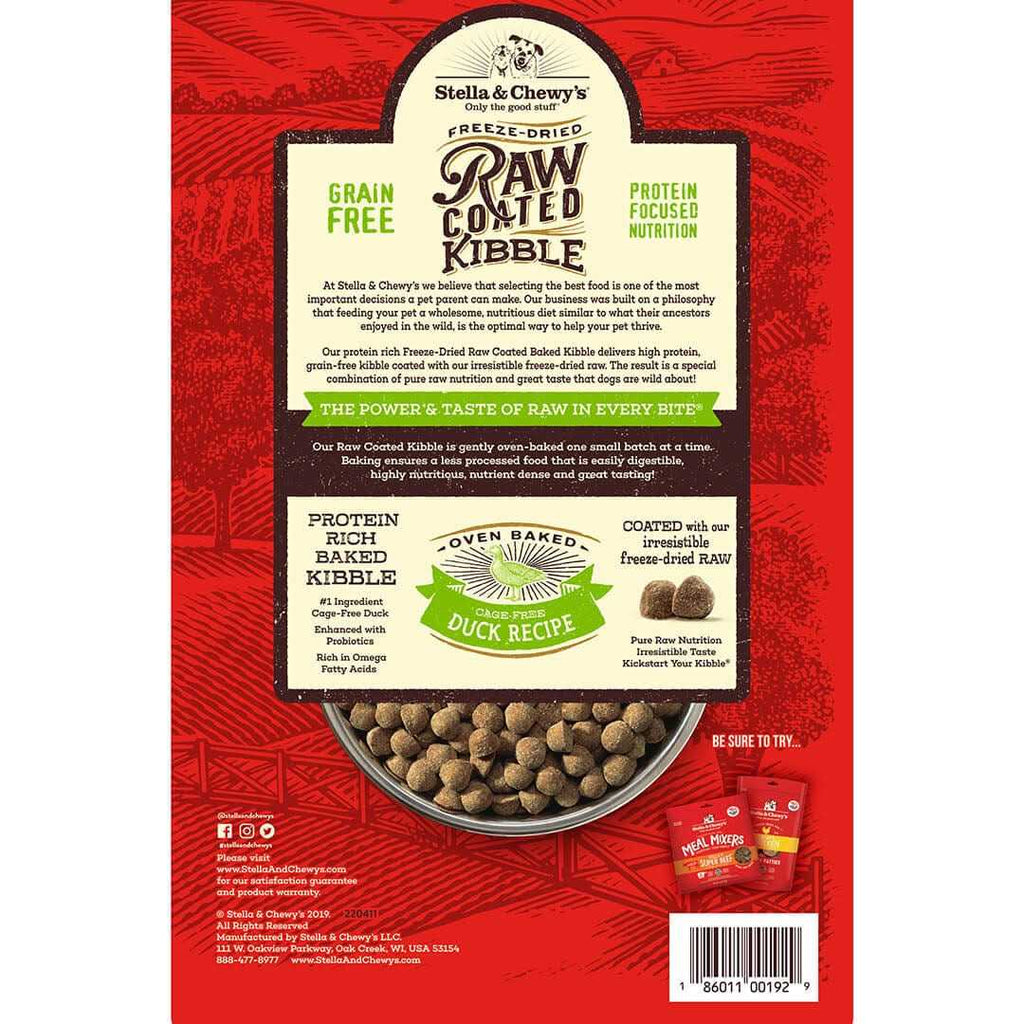 Duck Raw Coated Kibble Dog Food H354665