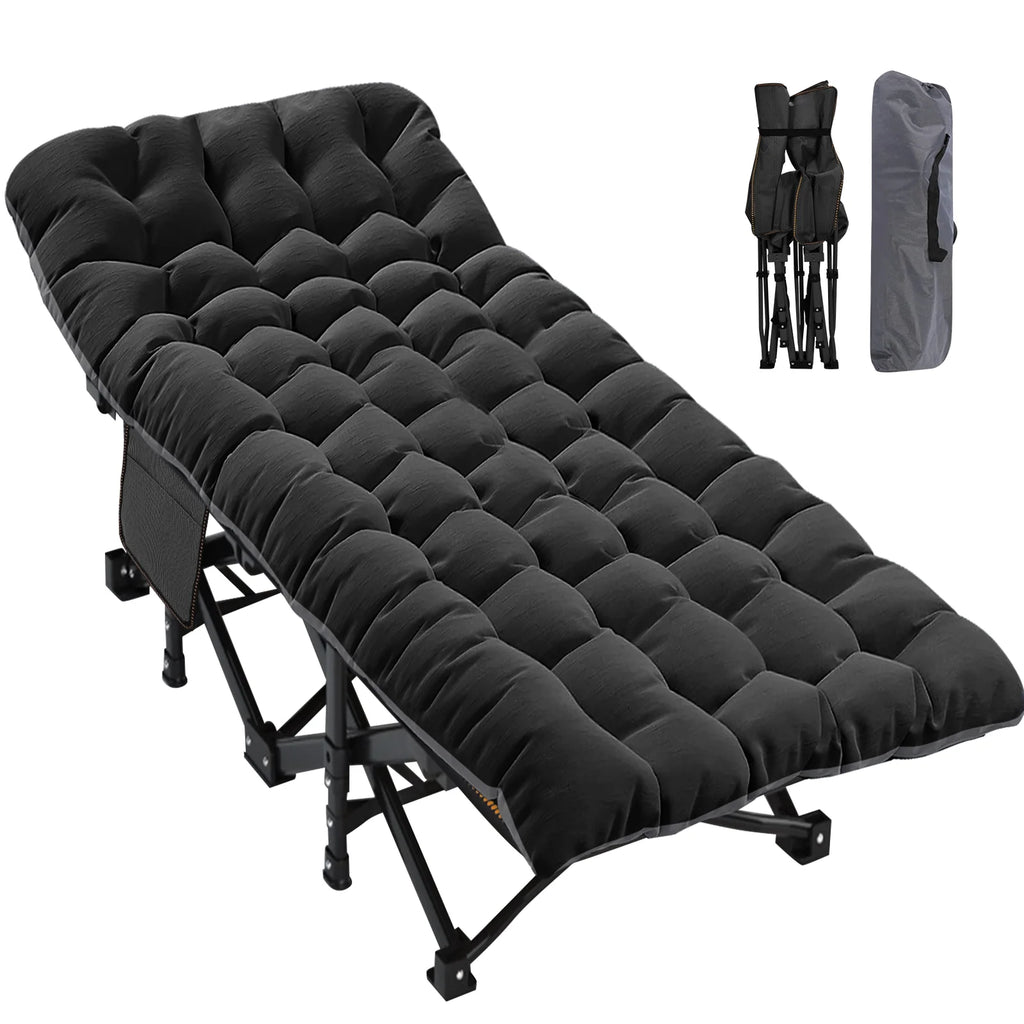 Oversized Folding Bed Cot with Mattress and Carry Bag J6094