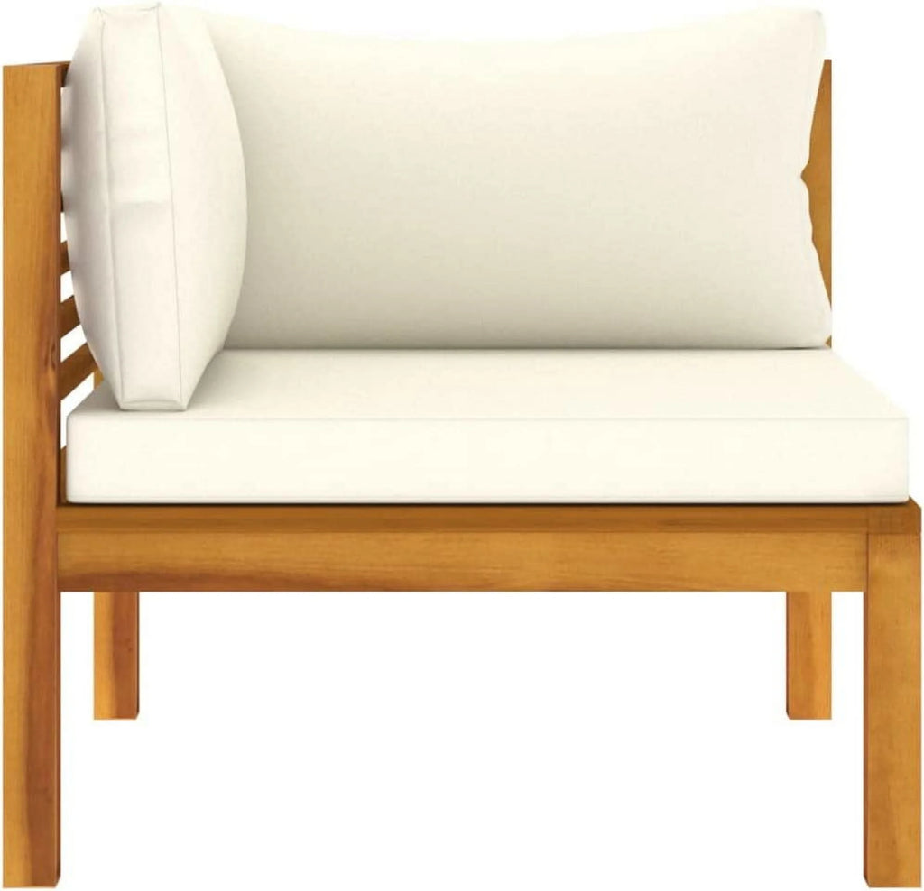 Acacia Wood Patio Furniture Set with Tea Table and Cushions R25984