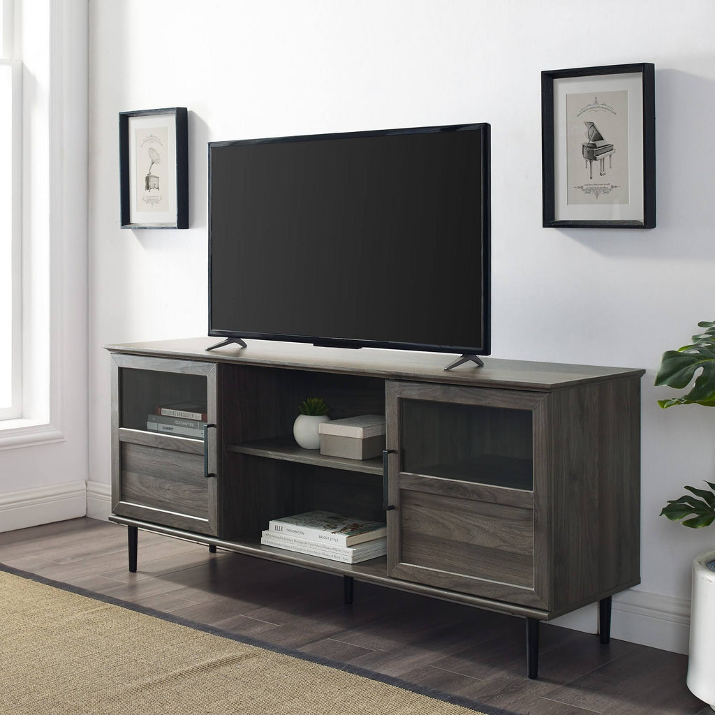 Reclaimed Barnwood 2-Door TV Console B803