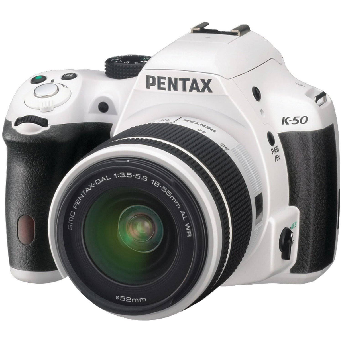 White 16.3 MP Digital SLR Camera with 18-55mm and 50-200mm Lenses G70542