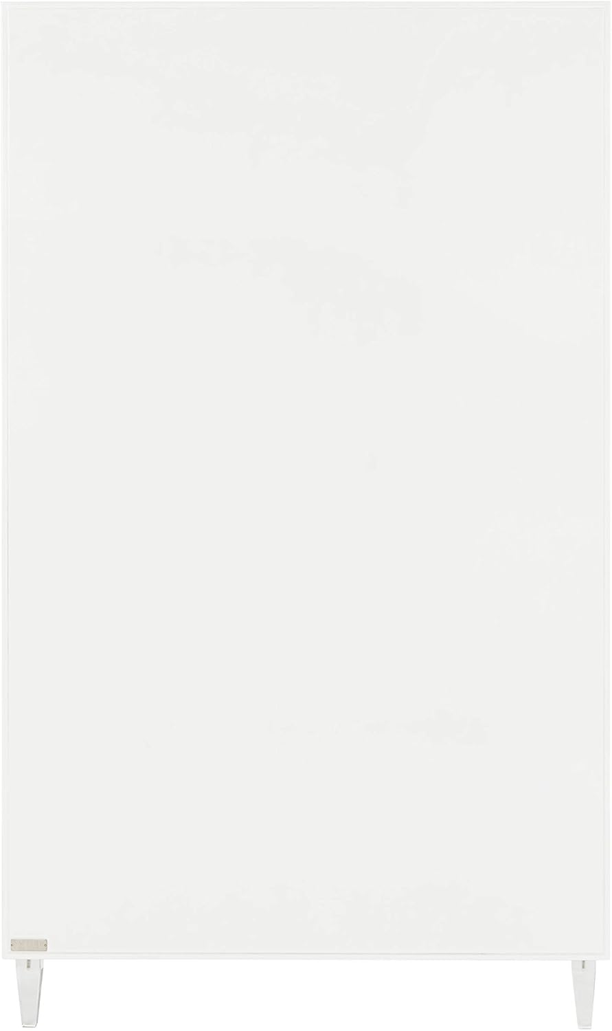White Acrylic 2-shelf Cabinet V441982