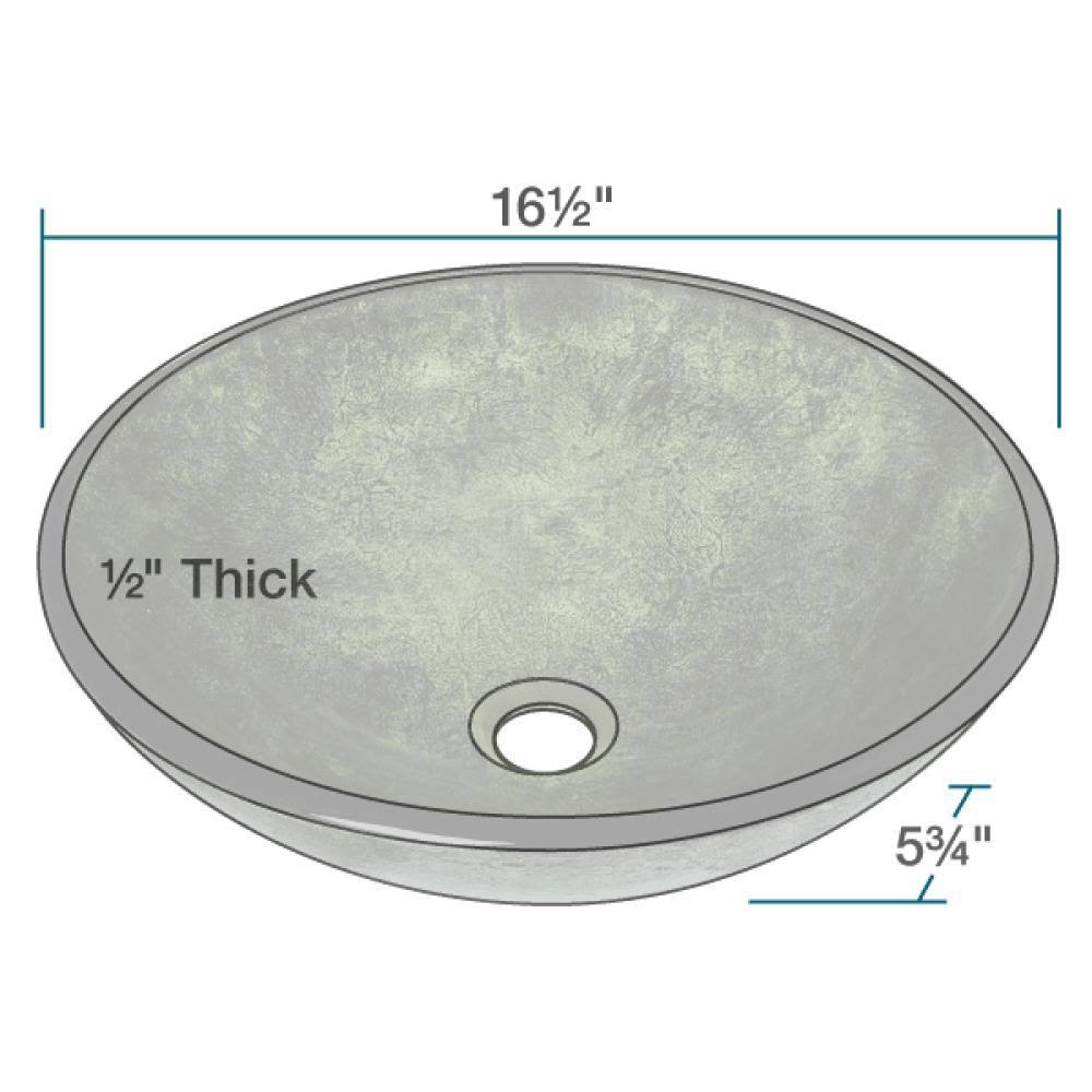Forest Green Glass Bathroom Sink with Faucet L700138