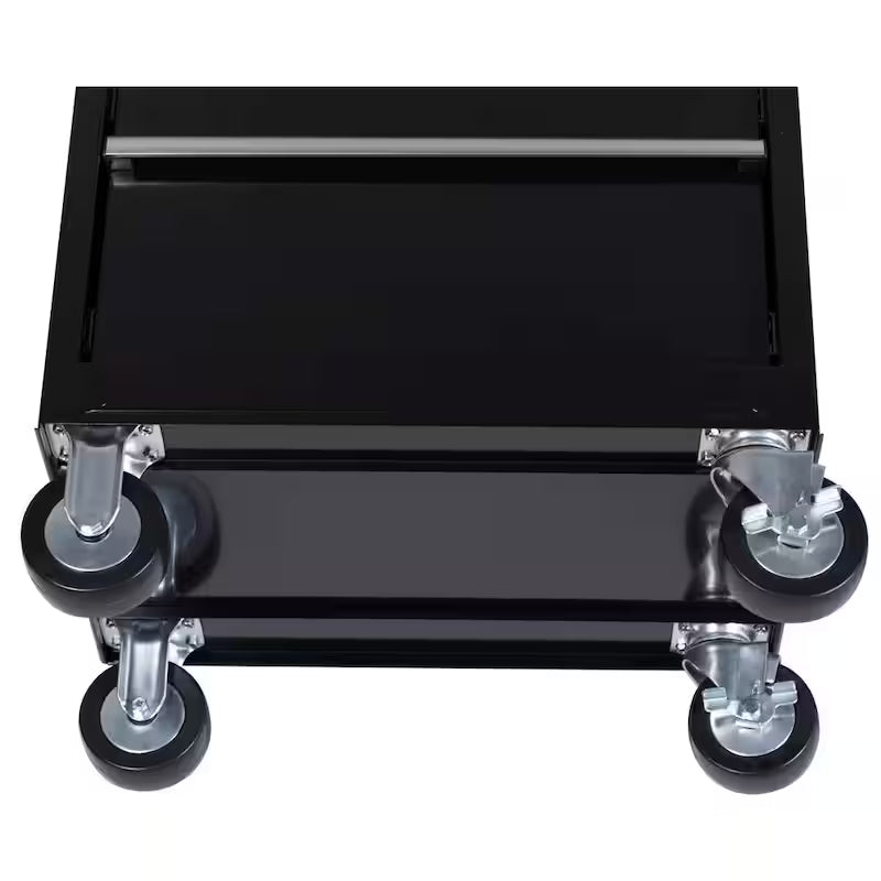 27 in. W 5-Drawer Gloss Black Rolling Tool Cabinet K22685
