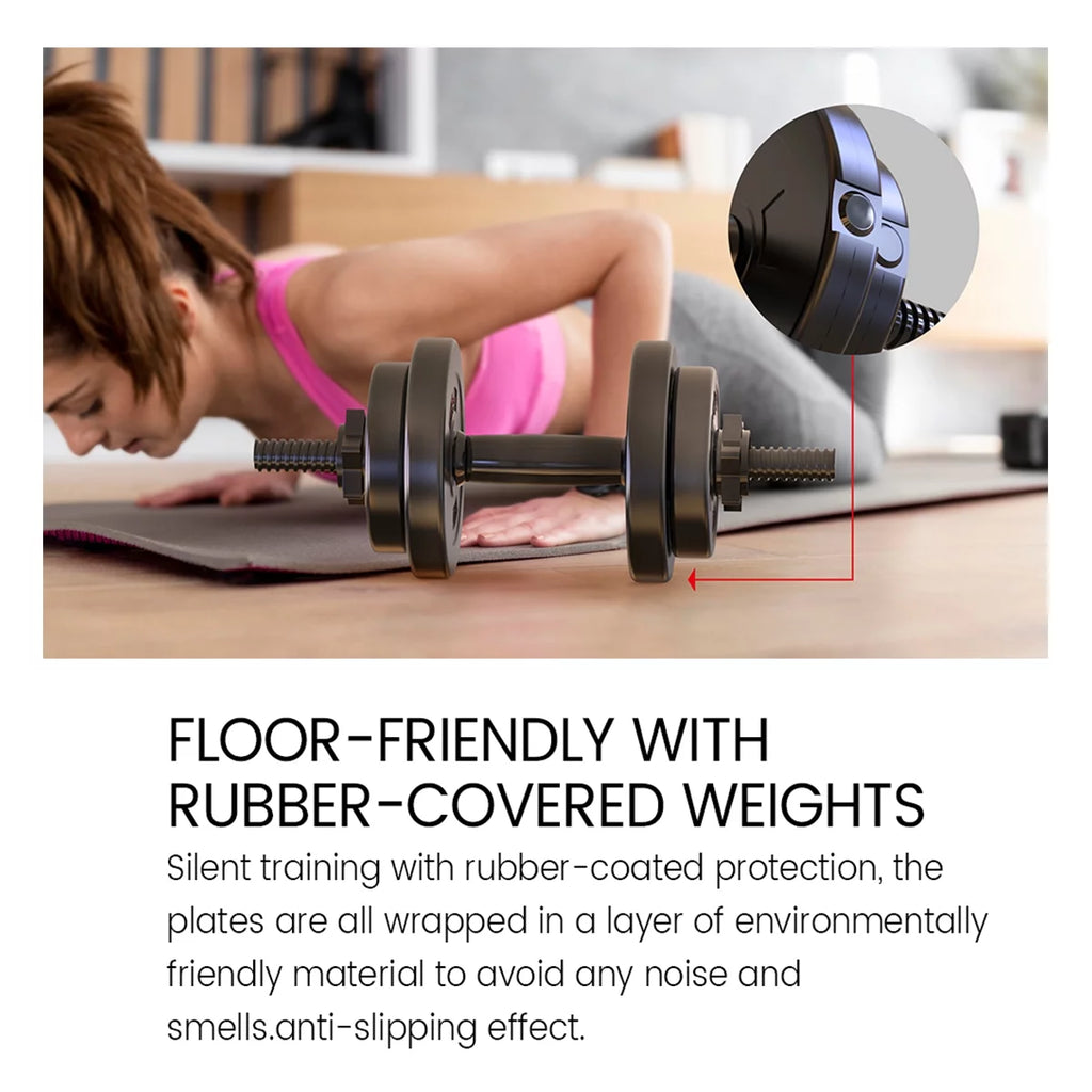Adjustable Weight Dumbbell Set of 2 20lbs T25778