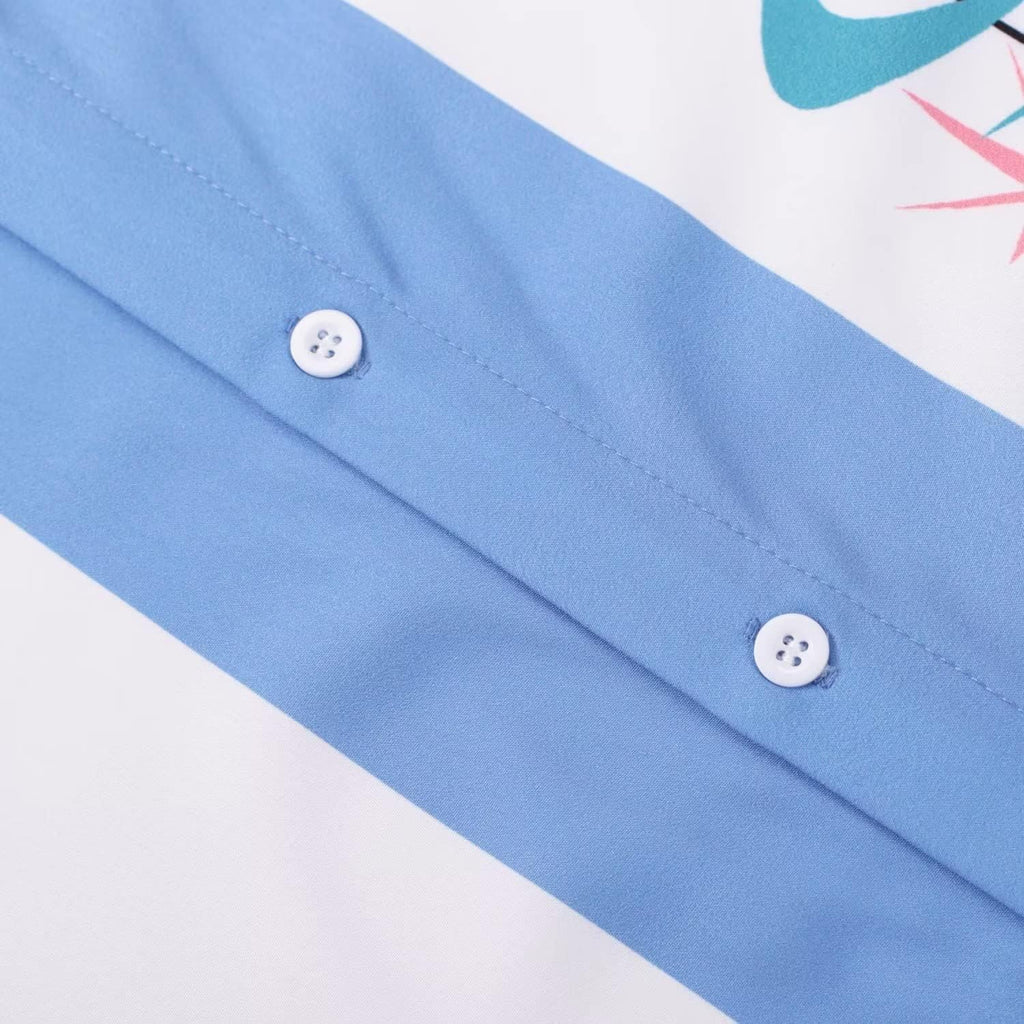 Short Sleeve Button Down Aloha Shirt L283539