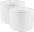 Set of 2 White Fabric Drum Lamp Shades, 12" x 12" x 8" P824
