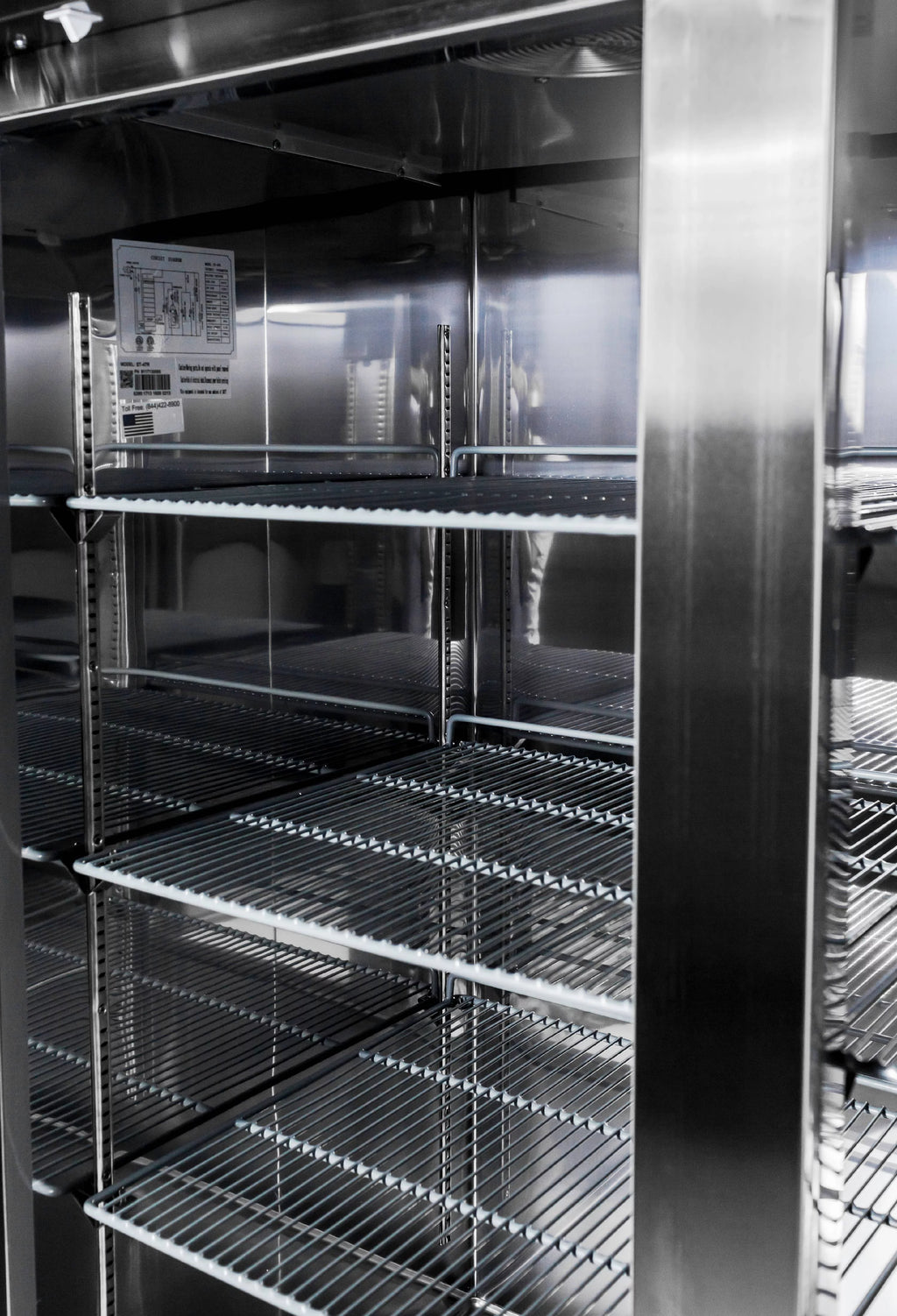 47 cu ft Solid Stainless Steel Reach-In Refrigerator (2 Door) G207