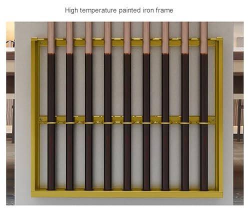 Wall Mount Metal Pool Cue Rack with Double Layer U-Shaped Slots C136058