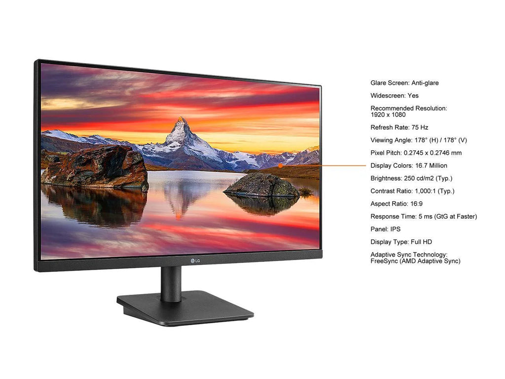 24" Full HD 1920 x 1080 IPS 75Hz Monitor I594759