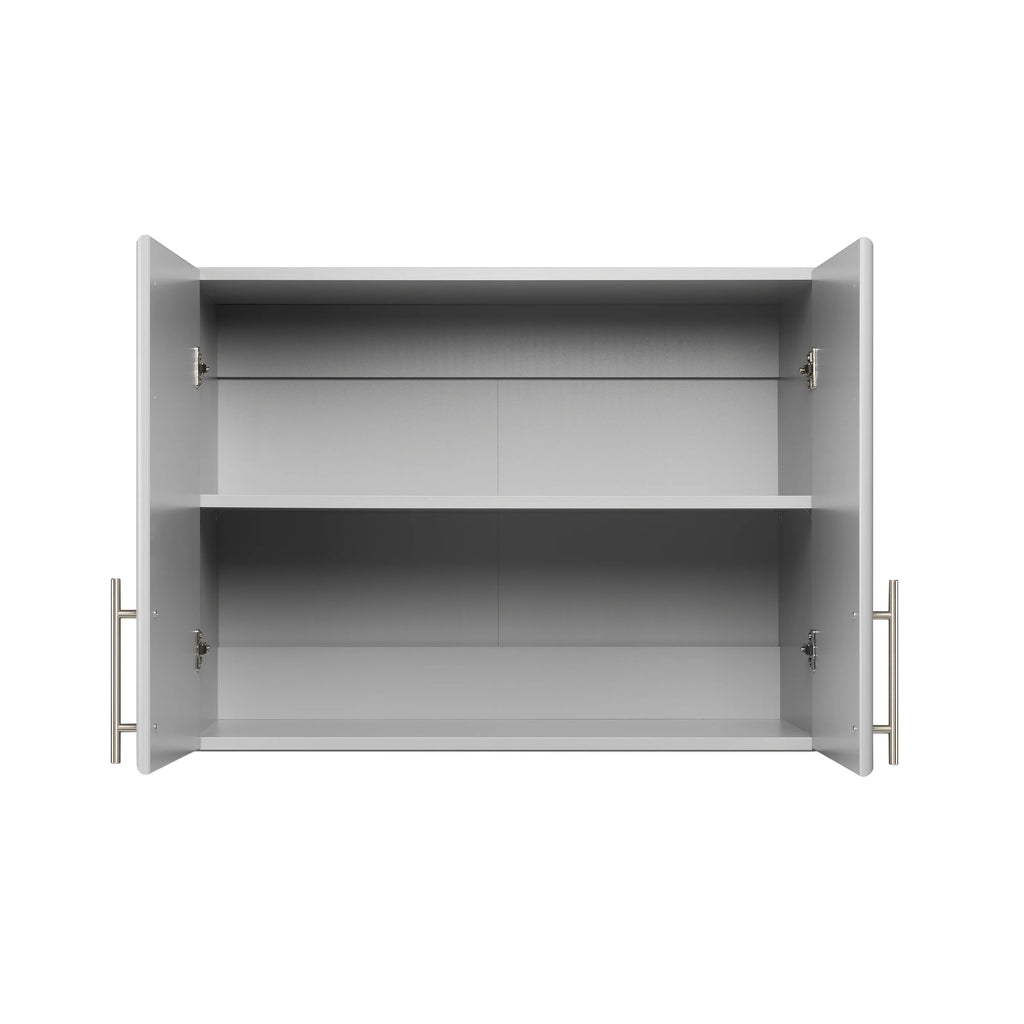 Light Gray Wall Cabinet with Storage Shelf I225455