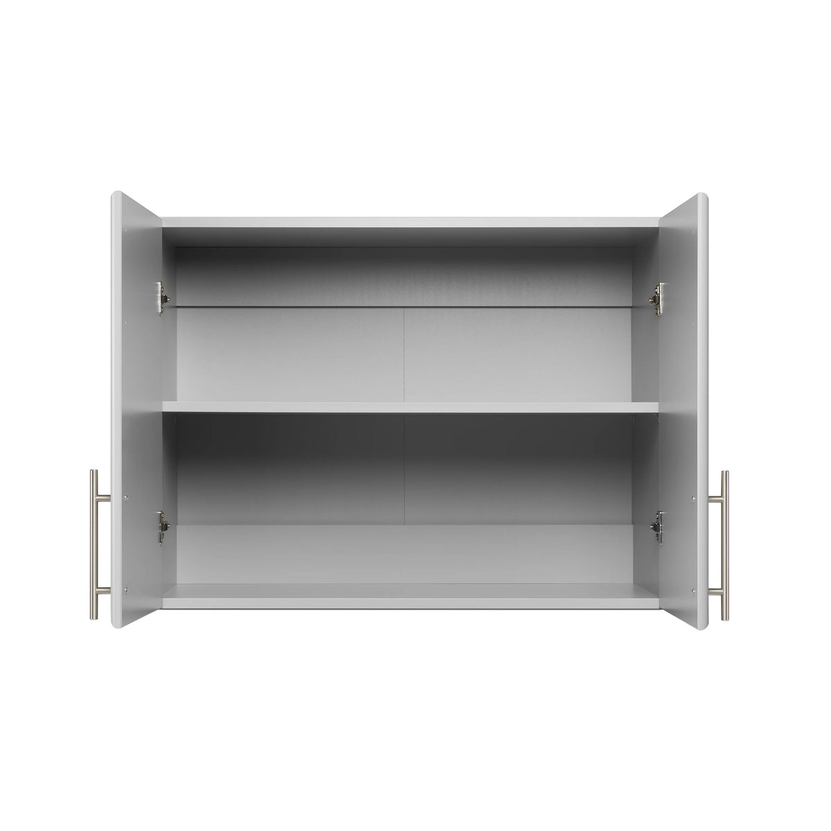 Light Gray Wall Cabinet with Storage Shelf I225455
