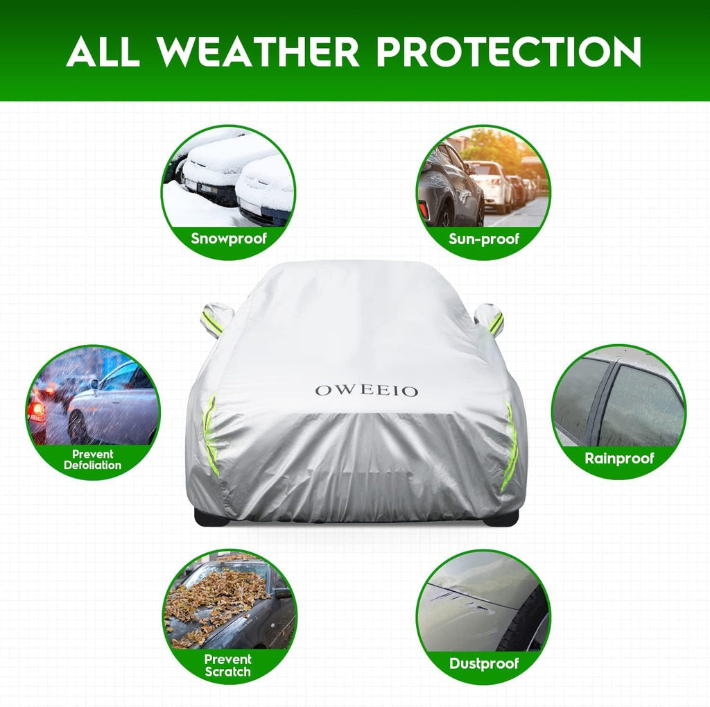 6 Layers Waterproof All Weather Car Cover with Zipper X56764