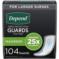 Incontinence Pads for Men, Maximum Absorbency, 104 Count O868