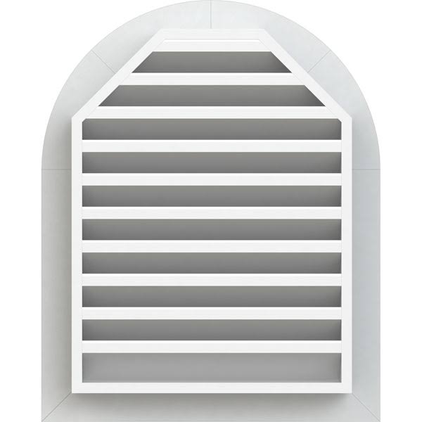 Round Top PVC Gable Vent H5879