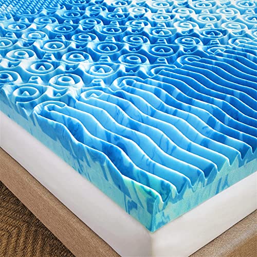 Blue Twin 3" Cooling Foam Mattress Topper L195463