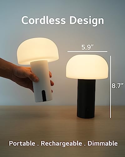 Rechargeable Cordless Waterproof Mushroom Table Lamp B115176