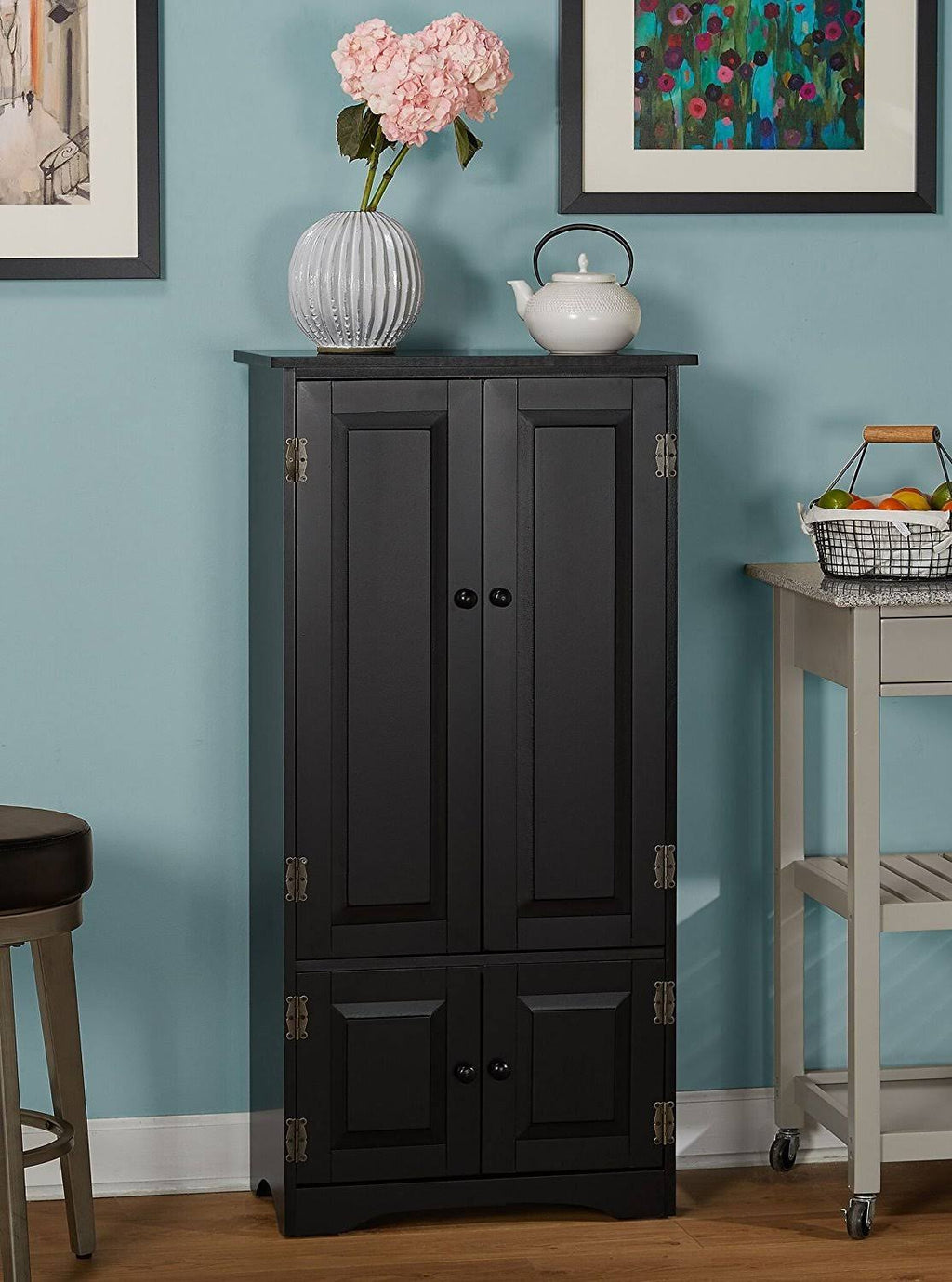 Tall Black Cabinet L664628