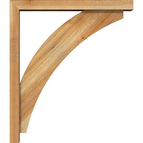 Thorton Block Bracket with Offset Brace, Western Red Cedar J3223