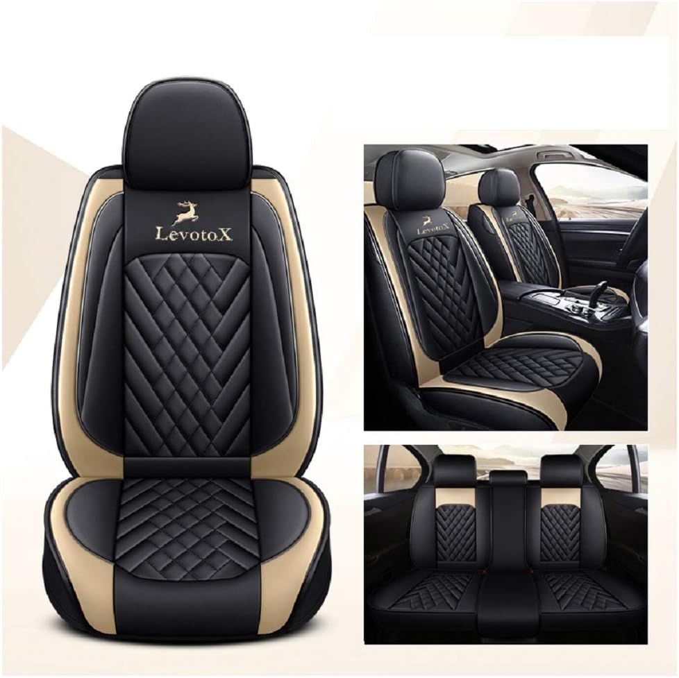Red 5 Seats Full Set Car Seat Covers M6436