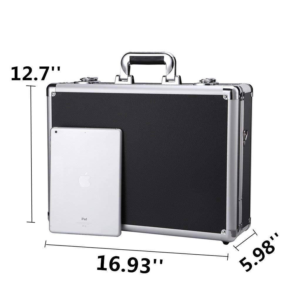 Aluminum Metal Hard Case Toolbox with Adjustable Dividers U3416