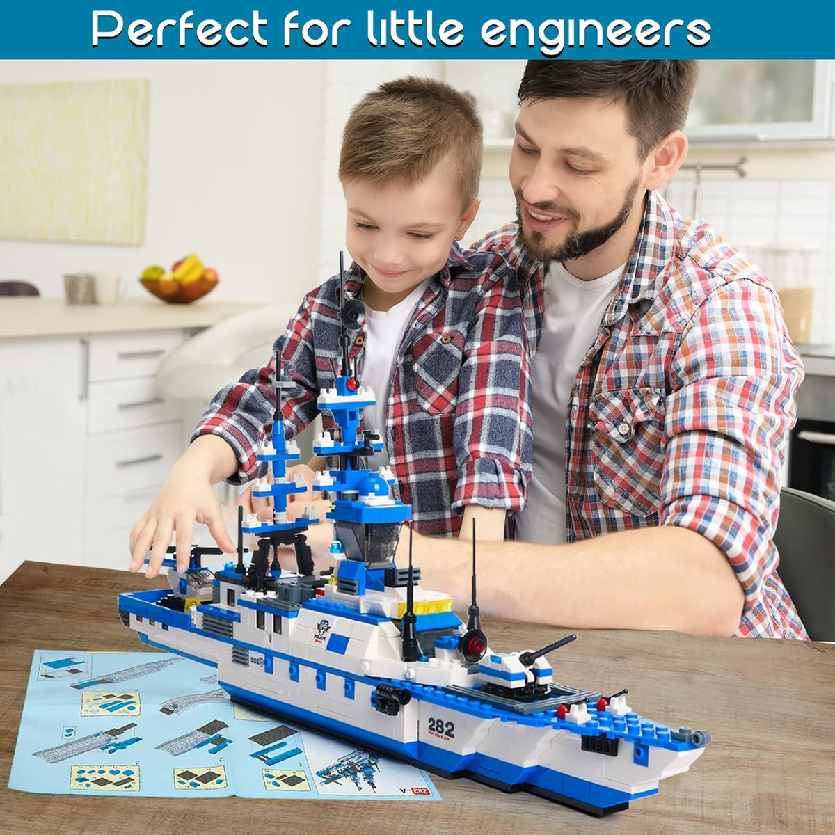 1169 Pieces 6 in 1 City Police Building Blocks Kit with Storage Box K822