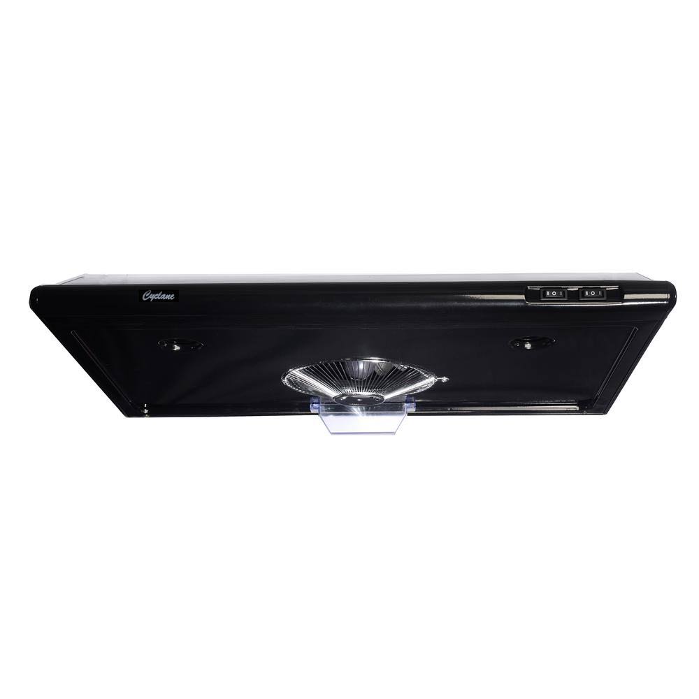 Black Ducted Under Cabinet Range Hood S5532