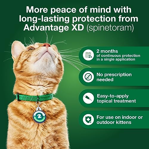 Large Cat Flea Prevention Treatment, 4 Topical Doses G718654