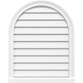 Round Top Surface Mount PVC Gable Vent with Brickmould H576
