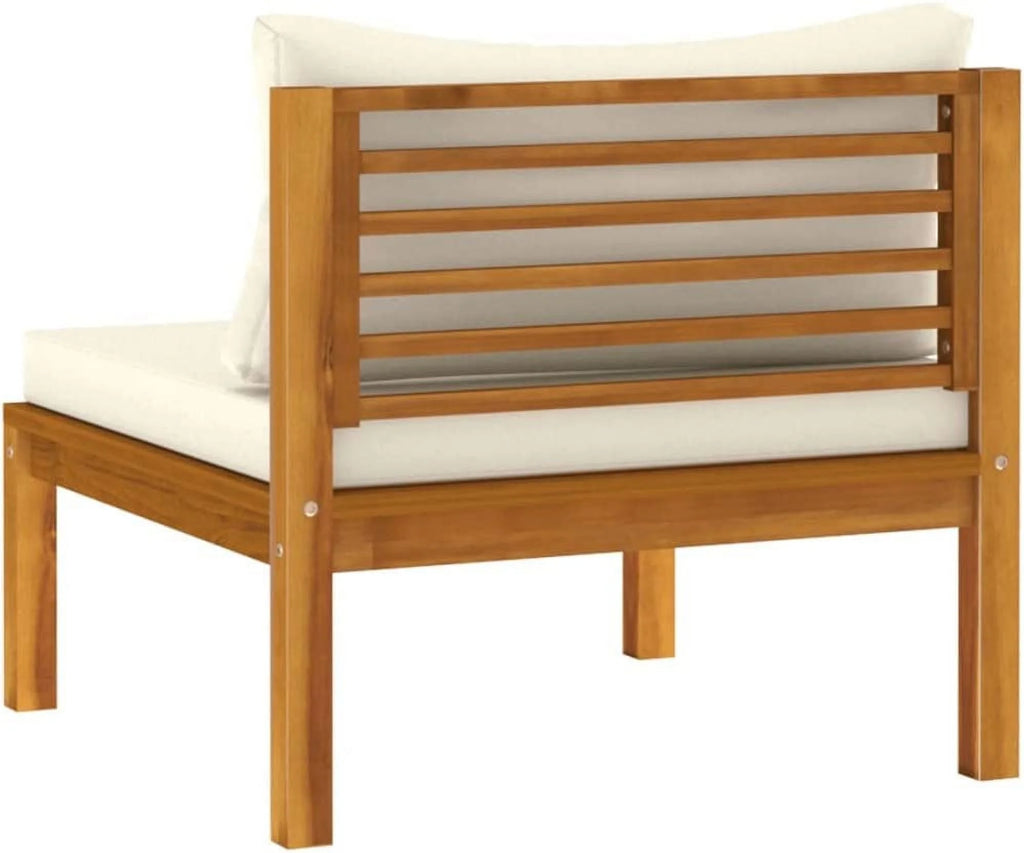 Acacia Wood Patio Furniture Set with Tea Table and Cushions R25984