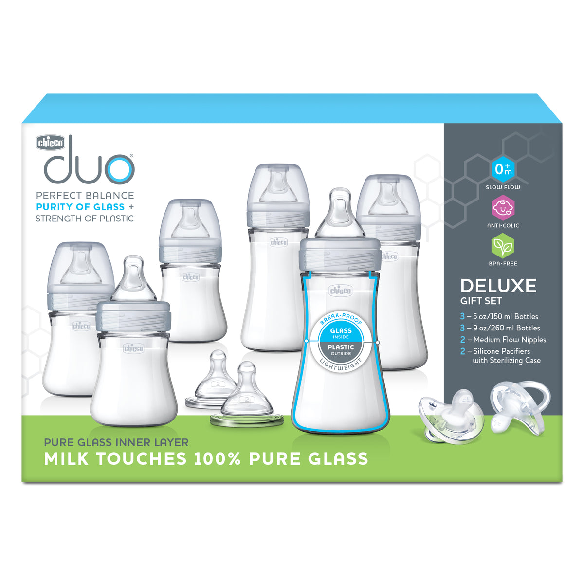 Neutral Hybrid Baby Bottle Gift Set H116