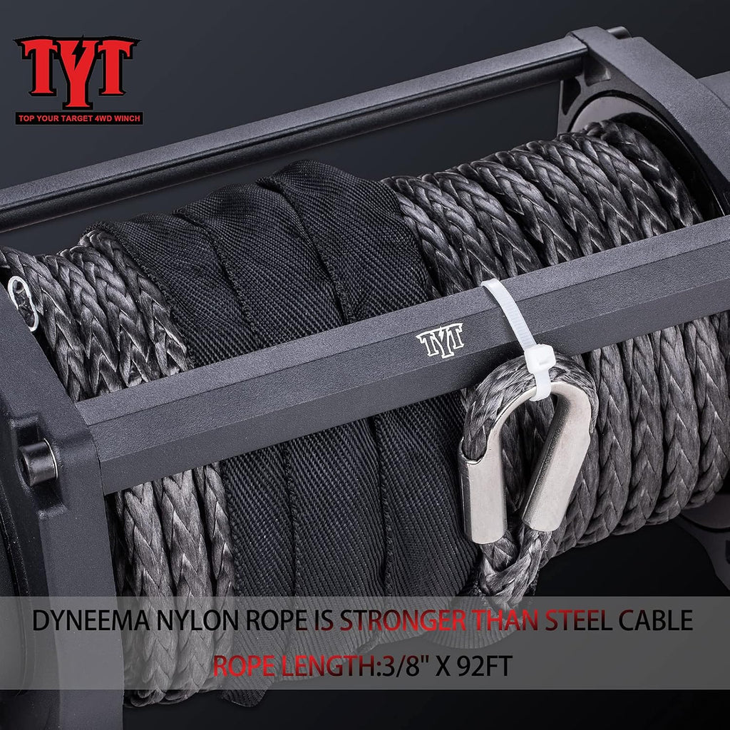13000 lb. Waterproof Electric Winch with Synthetic Rope A929