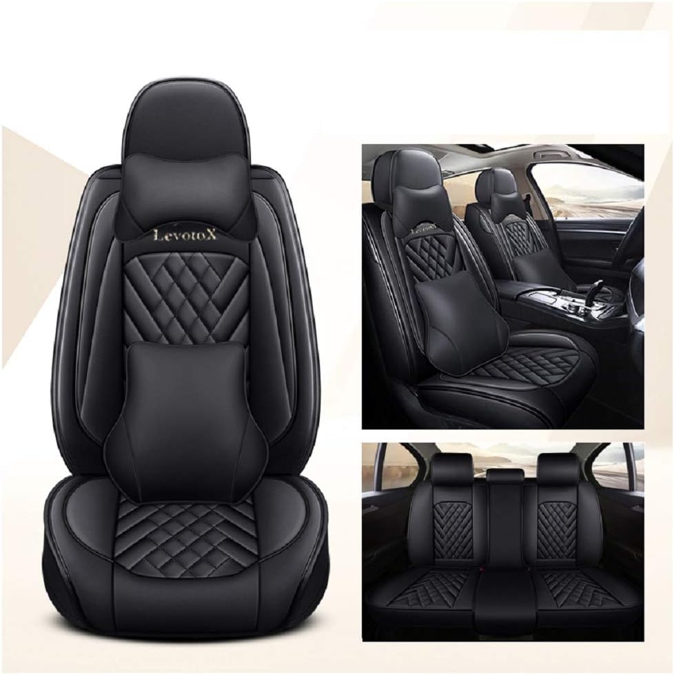 Red 5 Seats Full Set Car Seat Covers M6436