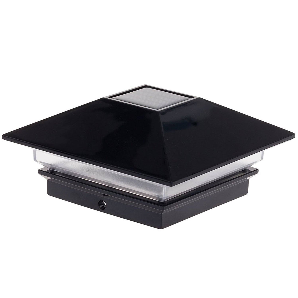 8 Pack Black Solar Post Cap Lights R1359