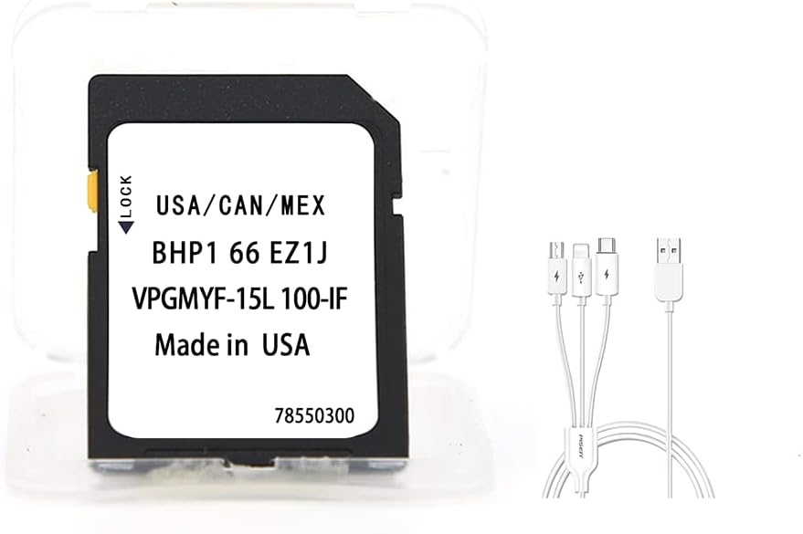 Navigation SD Card with Charging Cable Pack of 2 H778
