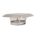4x22 Round Clamp-On Single Flue Chimney Cap with Mesh Q9009