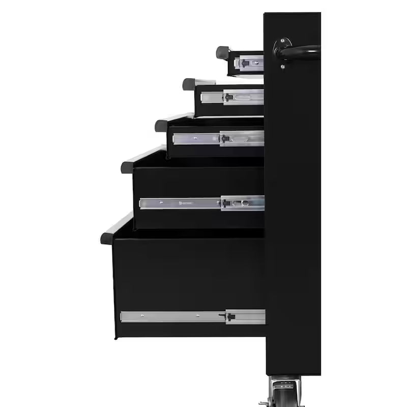 27 in. W 5-Drawer Gloss Black Rolling Tool Cabinet K22685