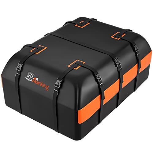 21 Cubic Feet Waterproof 840D Car Roof Bag with Anti-Slip Mat E588332