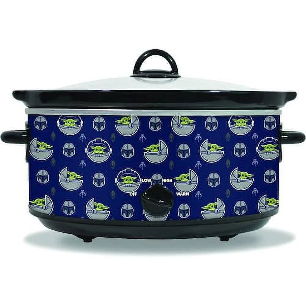 5 qt Navy Ceramic Slow Cooker Q912631