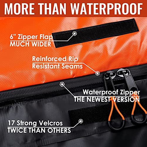 21 Cubic Feet Waterproof 840D Car Roof Bag with Anti-Slip Mat E588332